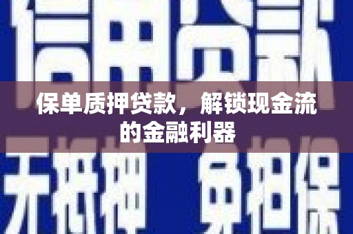 潼关保单质押贷款，解锁现金流的金融利器