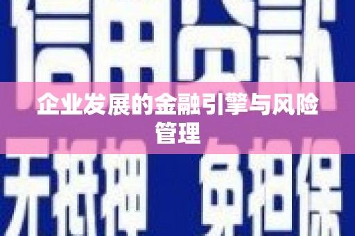 潼关企业发展的金融引擎与风险管理