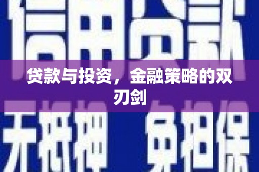 潼关贷款与投资，金融策略的双刃剑