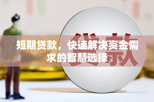 潼关短期贷款，快速解决资金需求的智慧选择