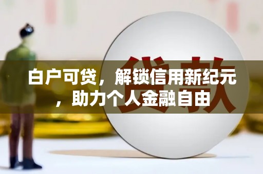 潼关白户可贷，解锁信用新纪元，助力个人金融自由
