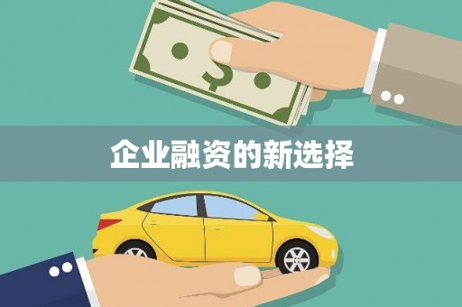 潼关企业融资的新选择