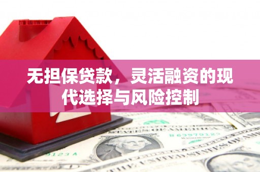 潼关无担保贷款，灵活融资的现代选择与风险控制