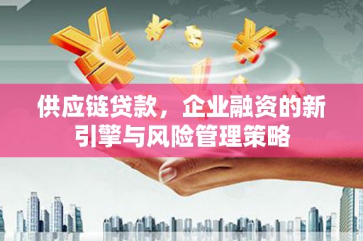 潼关供应链贷款，企业融资的新引擎与风险管理策略