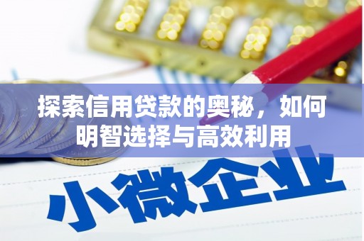 潼关探索信用贷款的奥秘，如何明智选择与高效利用