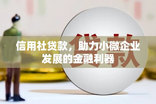 潼关信用社贷款，助力小微企业发展的金融利器