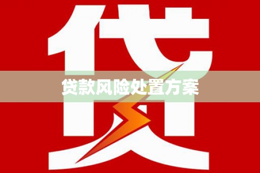潼关贷款风险处置方案