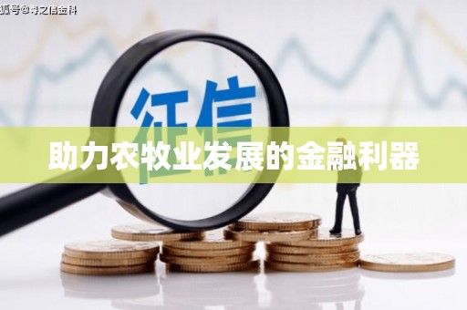 潼关助力农牧业发展的金融利器