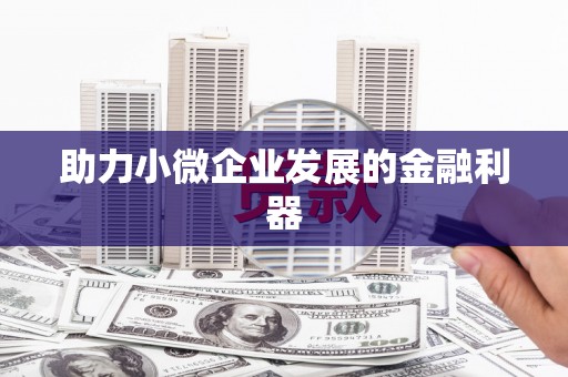 潼关助力小微企业发展的金融利器