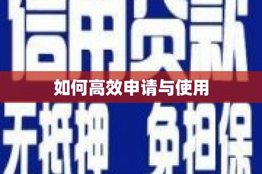 潼关如何高效申请与使用