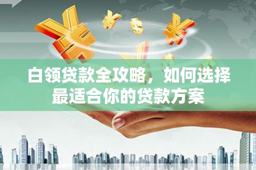 潼关白领贷款全攻略，如何选择最适合你的贷款方案